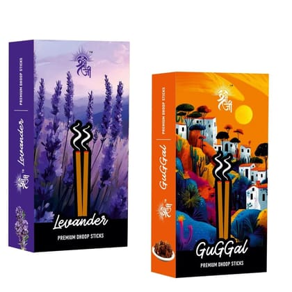 Shri Shriji Flam Lavender Incense Sticks Combo � Calming & Aromatic Scented Sticks for Home, Office & Meditation � Long-Lasting Fragrance � Natural Air Freshener � 100% Vegan