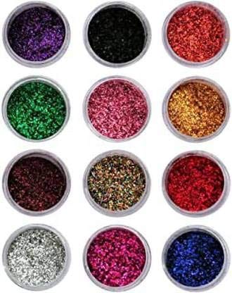 Elecsera Eyeshadow 12 Multicolor Glitter Pack 0f 12 48 g (Multicilor)