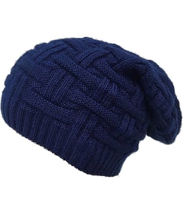 Whyme Fashion Warm Woollen Beanie Cap Gold Color