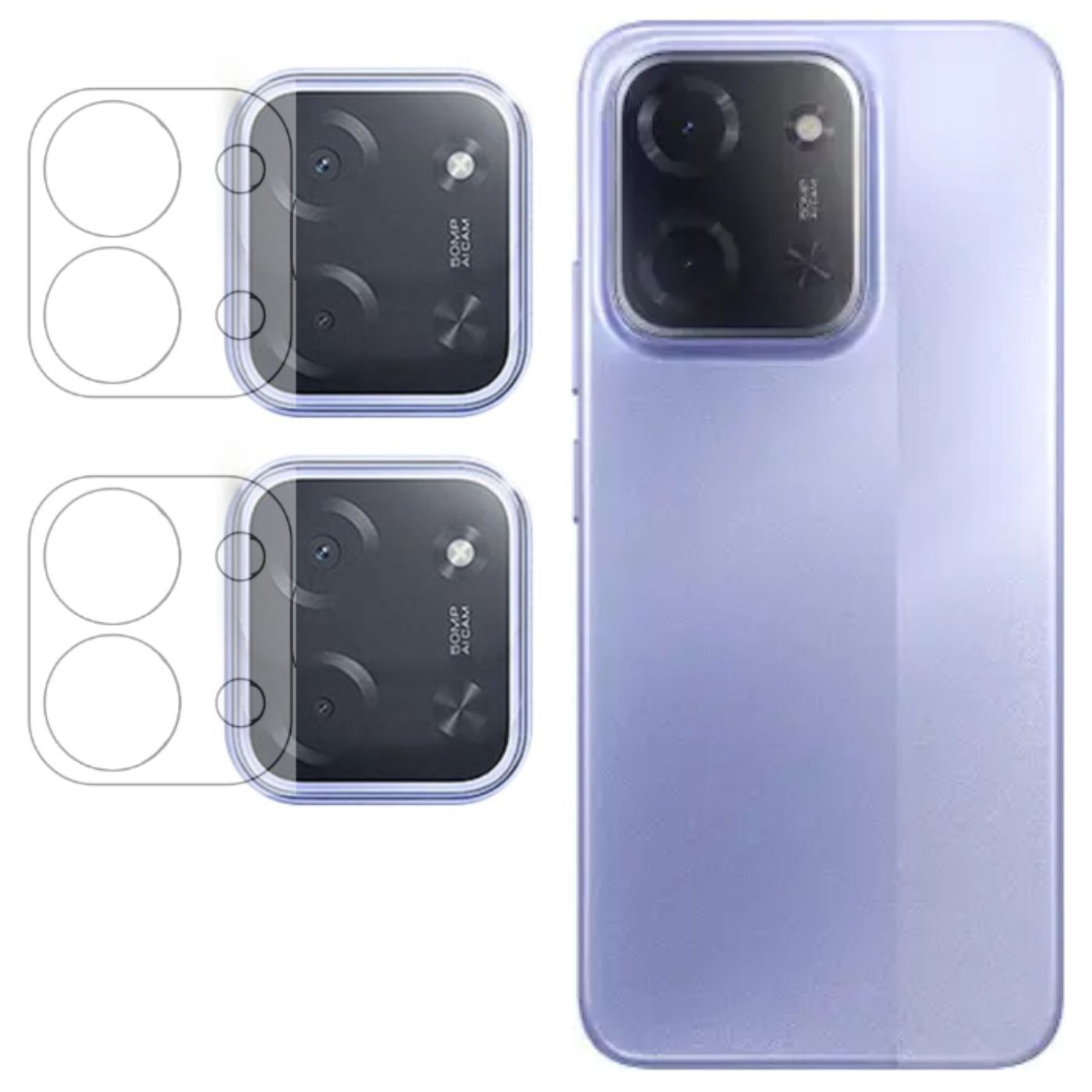 ISAAK Back Camera Lens Protector compatible for POCO C85 5G (Pack of 2)