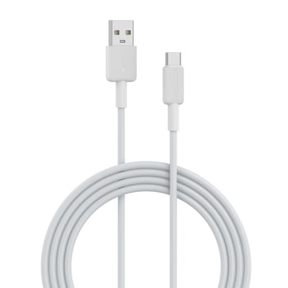 Portronics Konnect Link- 3A USB to Type C Cable Durable TPE Cable, Fast Charging & Data Sync, 1 Meter Portable Cable - White Portronics Konnect Link- 3A USB to Type C Cable Durable TPE Cable, Fast Charging & Data Sync, 1 Meter Portable Cable - White