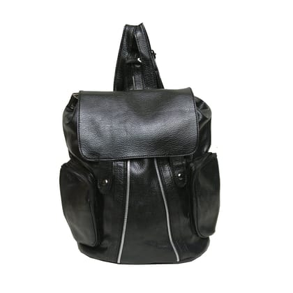 Backpacks for Women for College by Random | Black PU Designer Backpack-2S