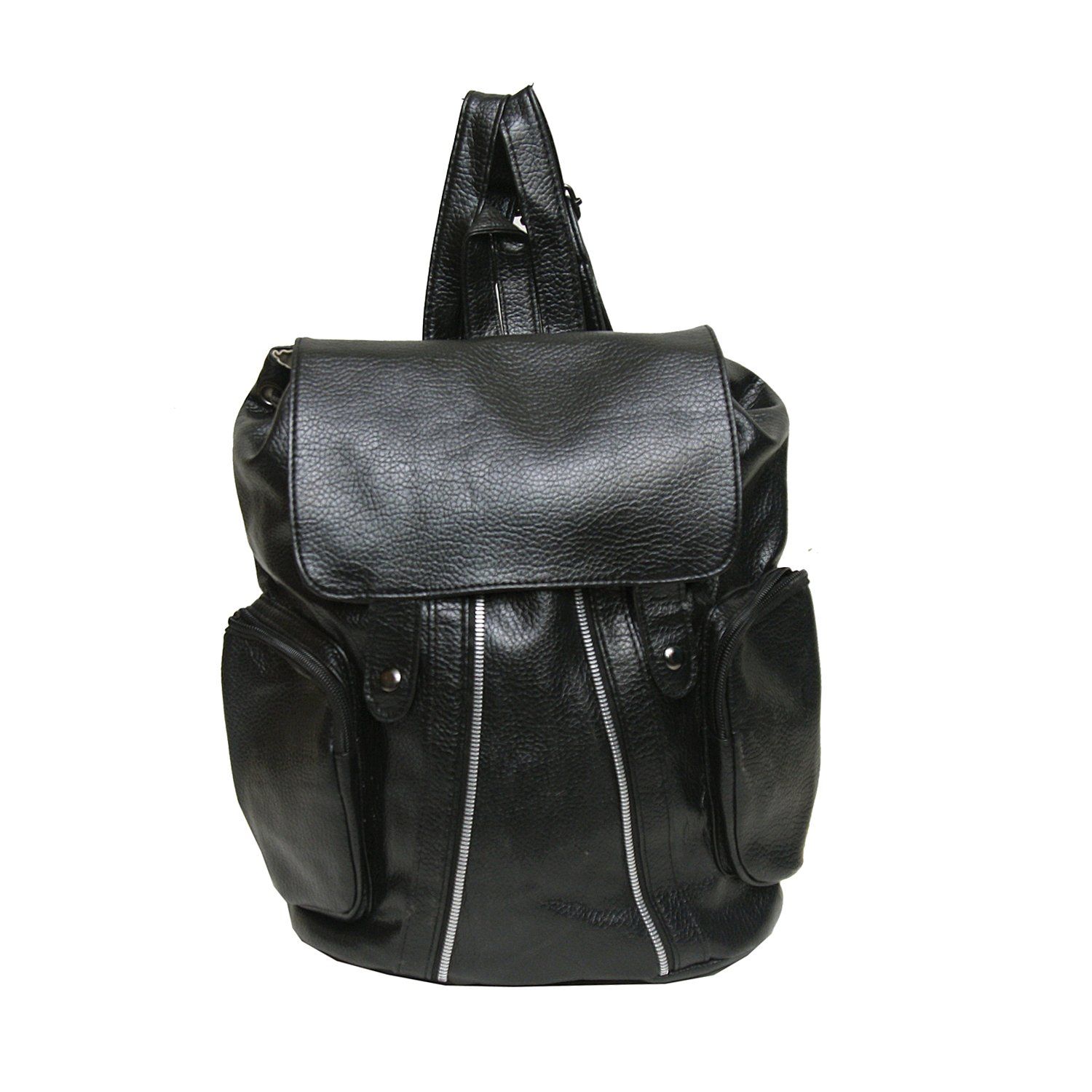 Backpacks for Women for College by Random | Black PU Designer Backpack-2S