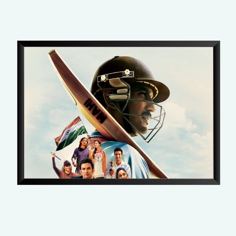 Nokkes Cricket IPL M.S Dhoni CSK Chennai Super King Team Photo Frame 8X12 Inch Size Photo Frame Photo Home Office_msd27