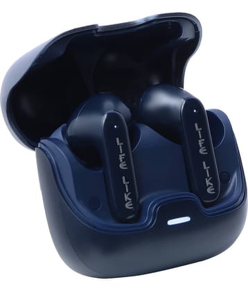 Life Like Z40 With 60H Playtime, Fast Charging, ENC Mic, 10 mm Rich Bass Drivers,Bluetooth 5.3 Ear Buds TWS - Blue
