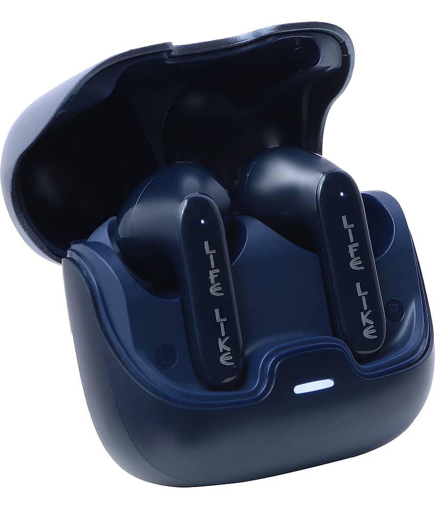 Life Like Z40 With 60H Playtime, Fast Charging, ENC Mic, 10 mm Rich Bass Drivers,Bluetooth 5.3 Ear Buds TWS - Blue