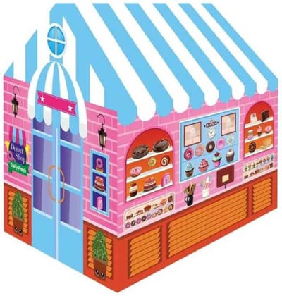 Nmentoutd Bakery Shop Kids Play Tent House, Donut & Cake Design for Boys & Girls Tent - For Boys & Girls (Multicolor)