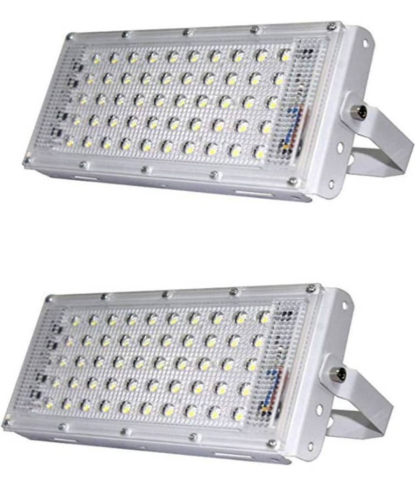 Admiz 50 Watts IP 65 Flood Light Cool Day Light - Pack of 2