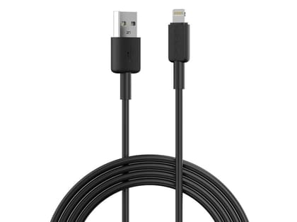 Portronics Konnect Link USB to 8PIN Fast Charging Cable with iOS Compatibility, 3.0A Output, 480Mbps Data Transfer, 1M Length - Black Portronics Konnect Link USB to 8PIN Fast Charging Cable with iOS Compatibility, 3.0A Output, 480Mbps Data Transfer, 1M Length - Black