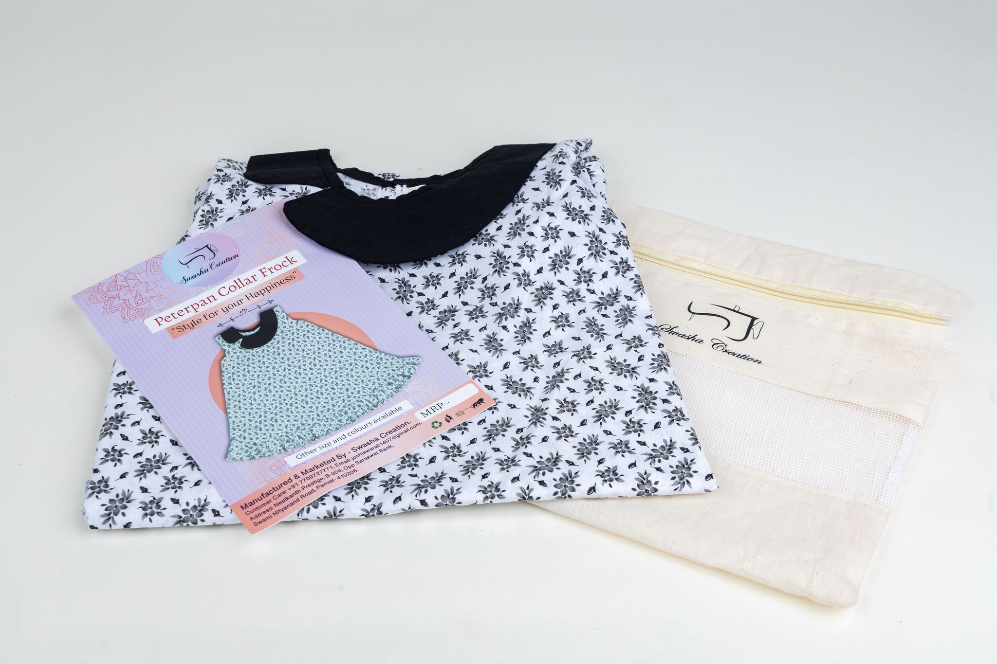 Handcrafted Peter Pan Collar Baby Girl Frock