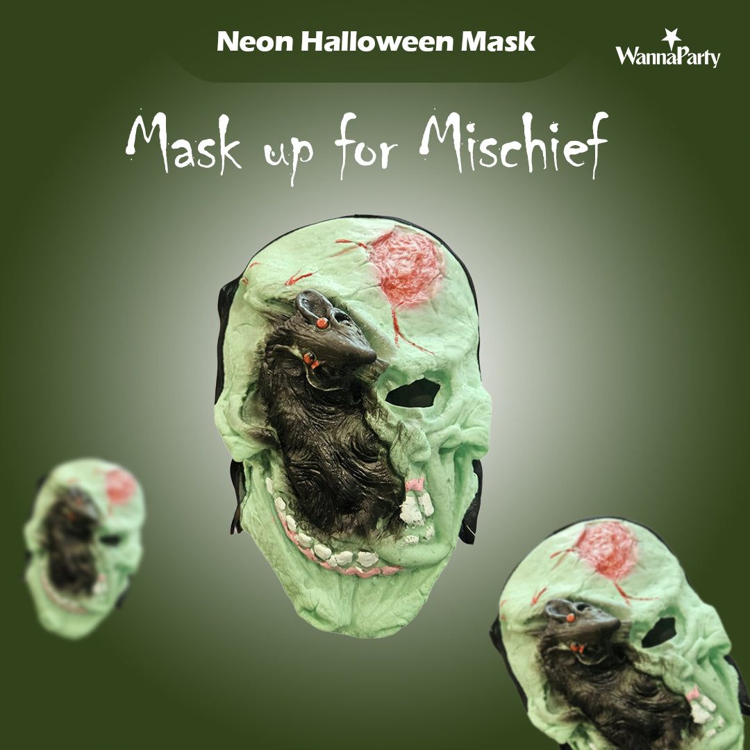 Dead Rat Creepy Halloween One Eye Mask