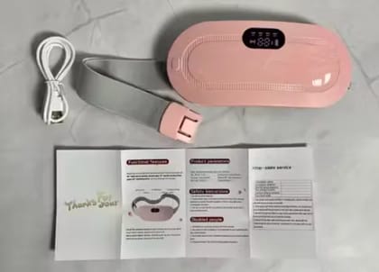 Electric Cordless Heating Pad Belt | Portable Rechargeable Body Warmer for Abdomen & Back Comfort