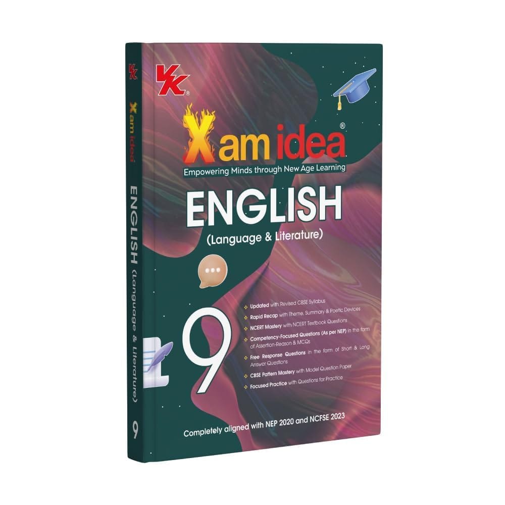 Class 9 English Xam idea Book Latest CBSE Syllabus With Competency-Focused & Free Response Qs | Paperback – 14 April 2025