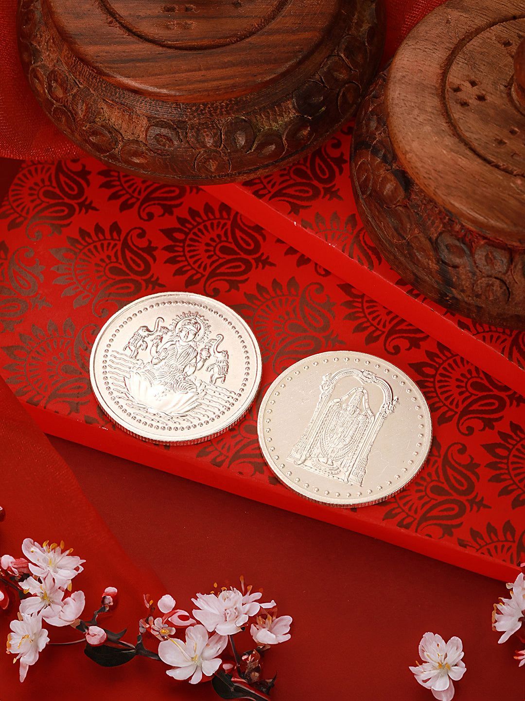 Maa laxmiji Tirupati 20 gram round Silver Coin