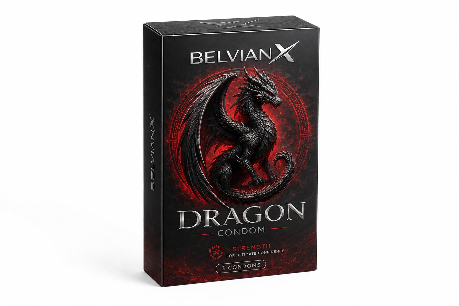 BelvianX Big Extra Size Dragon Imported Condom for Man | Extra Time | Long-lasting | ultra thin premium | (Pack of 1) (6 inch)