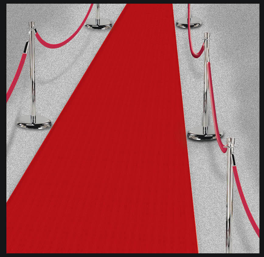 Wanna Party Hollywood Red Floor Runner