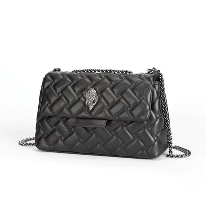BM9321 BLACK Luxury Bags Women Brand Designer PU Leather Fashion Trend Handbag PU Shoulder Bag Crossbody bag
