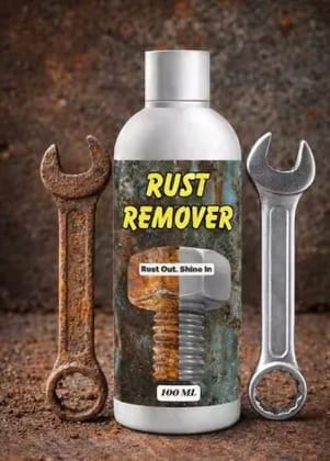 Hot Sellling Rustt Remover Liquid for Iron & Metal | Fast Acting Anti-Rust Formula | Deep Rust Cleaner for Tools, Bolts, Nuts, Gate & Grill | Limited Stock  Order Now | 100ML