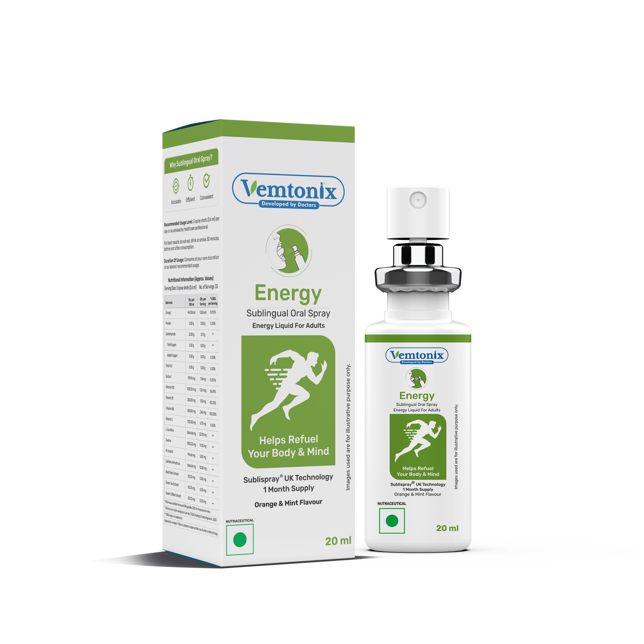 Vemtonix Energy Sublingual Oral Spray