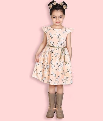 Addyvero Rayon A-line For Girls ( Pack of 1 , Orange )