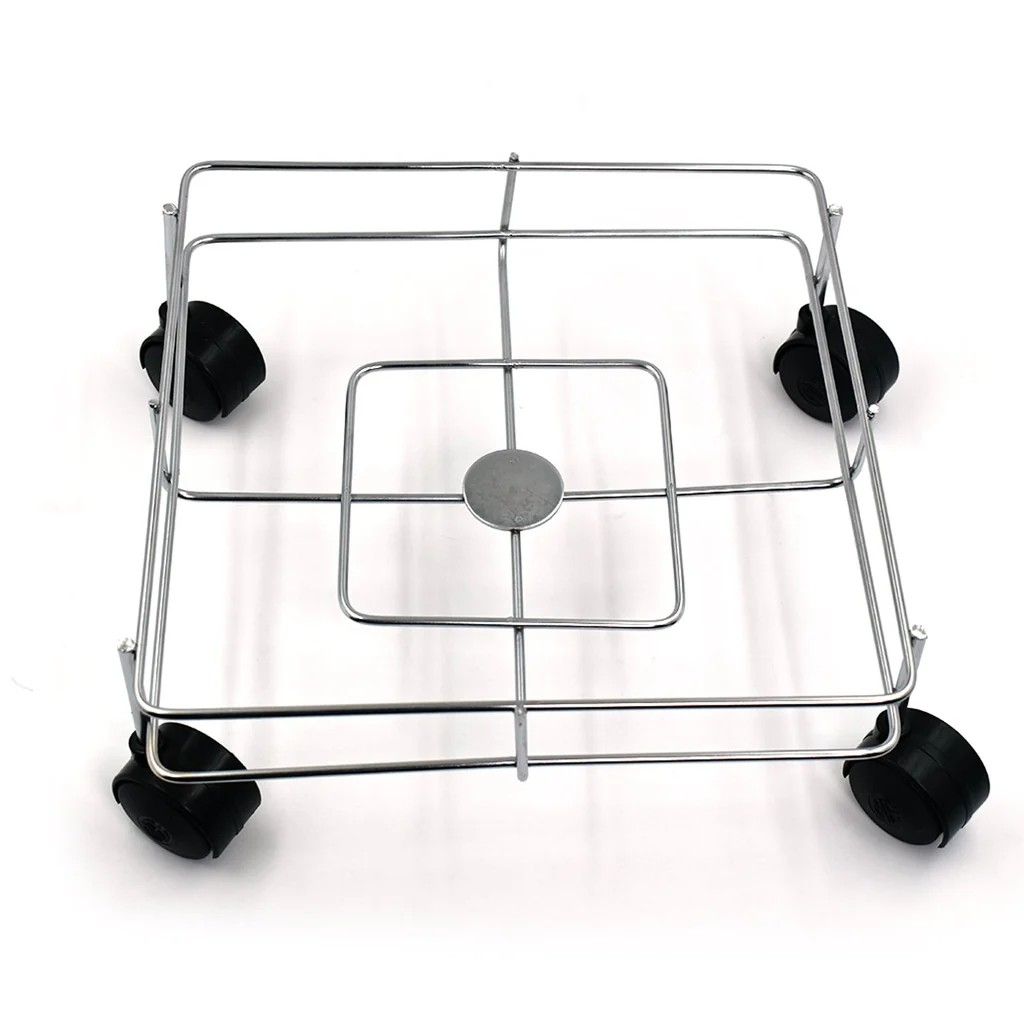 SS Square Oil Stand for Carrying Oil Bottles and Jars Easily Without Any Problem (Multicolor)