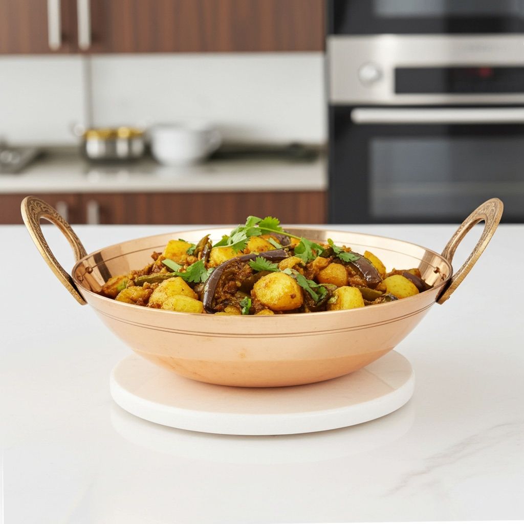Pure Brass Kadai, 1.16 Liter (ZMAS270 B)