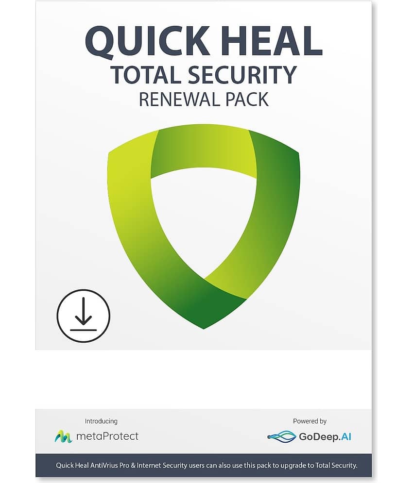 Quick Heal | Total Security Renewal Upgrade Gold pack ( 1 PC / 3 years ) - Email Delivery | Existing Quick Heal Single User Subscription Needed