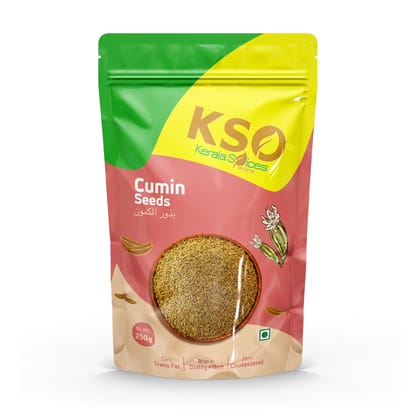 Kerala Spice 100% Natural and Pure Cumin Seeds 250 gm Aromatic Jeera Whole for Authentic Culinary Flavor Perfect for Spice Blends and Seasoning Kerala Spice 100% Natural and Pure Cumin Seeds 250 gm Aromatic Jeera Whole for Authentic Culinary Flavor Perfect for Spice Blends and Seasoning