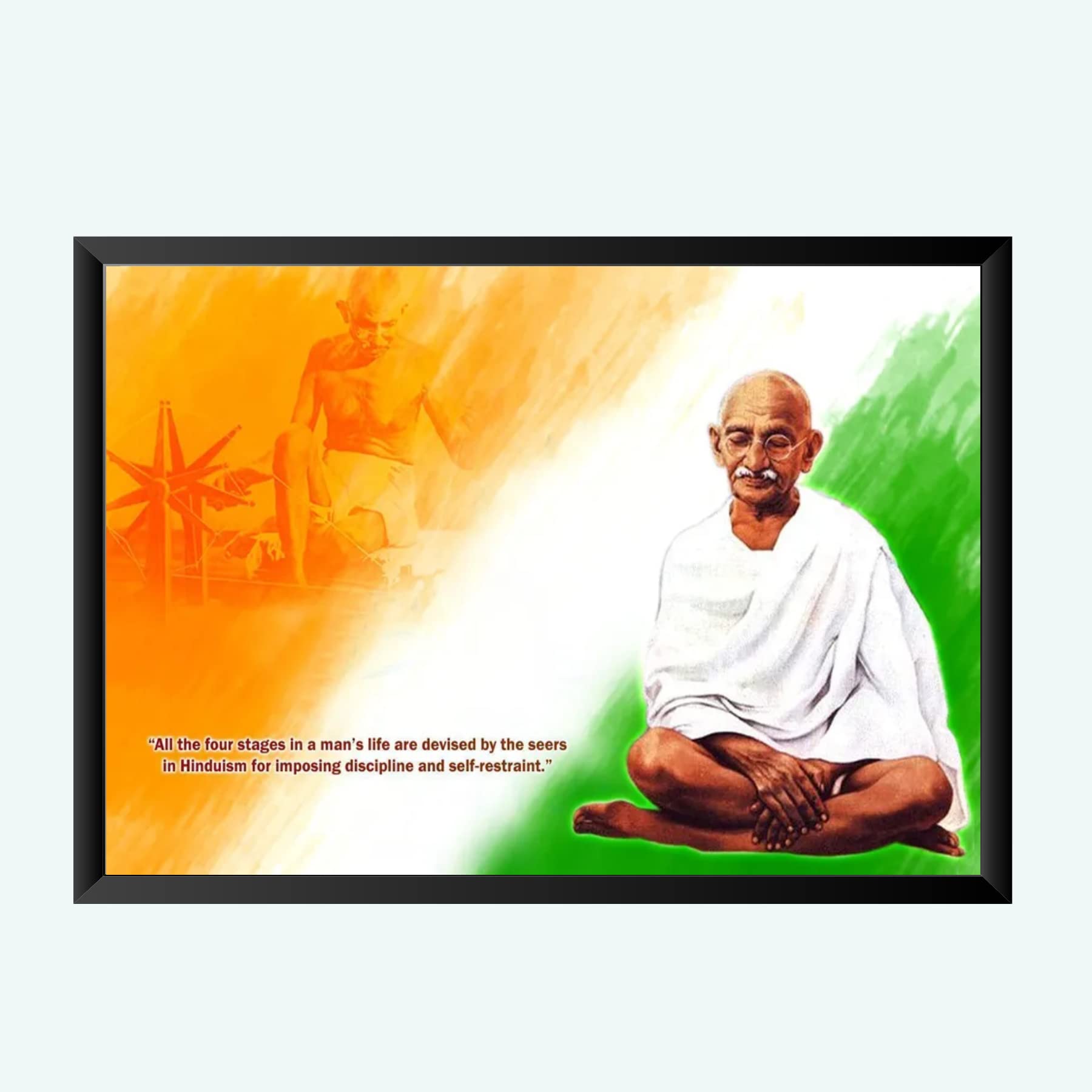 NOKKES Gandhi ji Wall Photo Frame For And Wall Decoration Wall Photo Frame Size 8X12 Inch_15