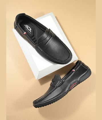 Aadi Black Men's Driving Shoes