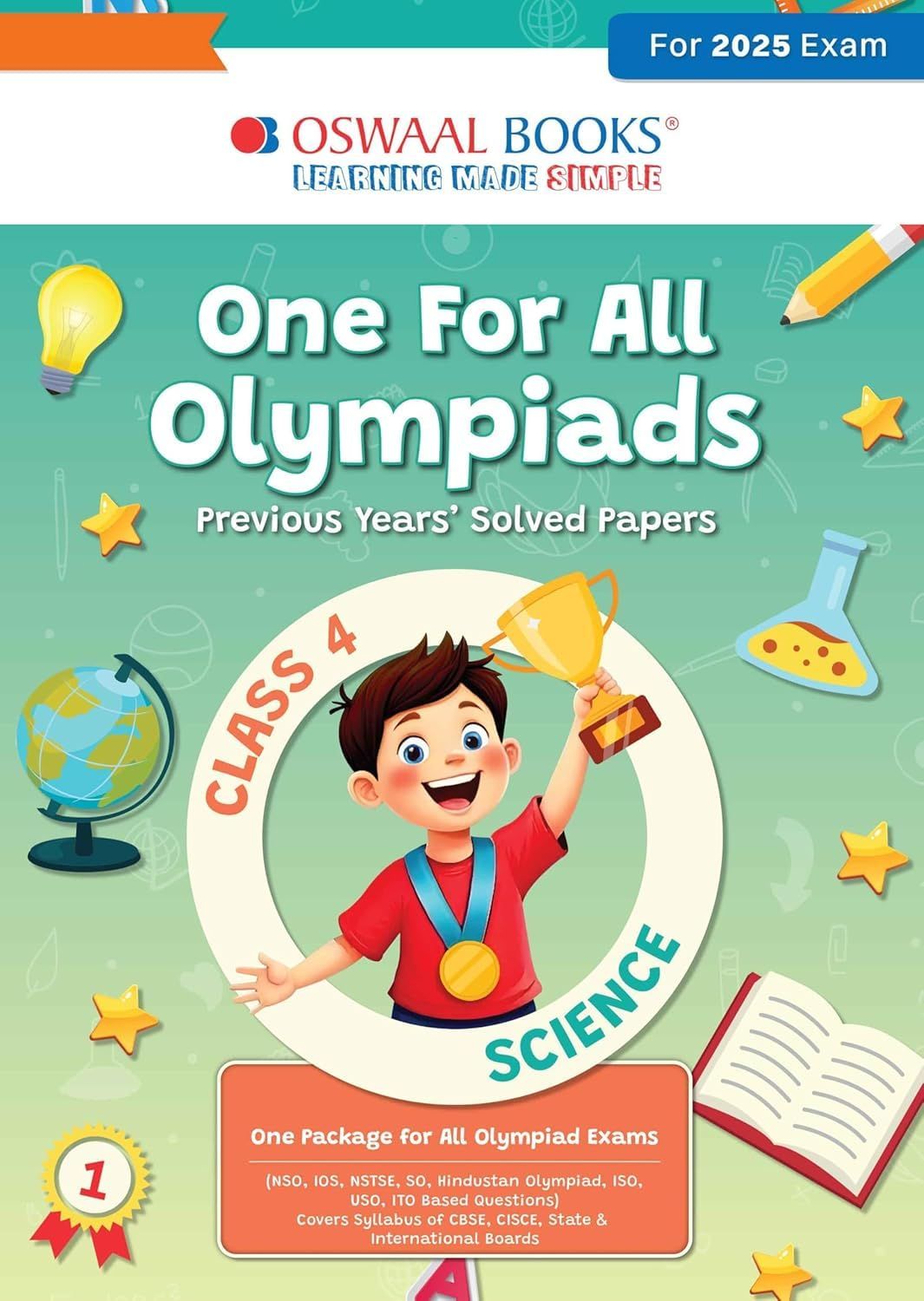 Oswaal One for all Olympiads Previous year paper Science Evs Class 4 Exam 2 August 25 [Paperback] Oswaal