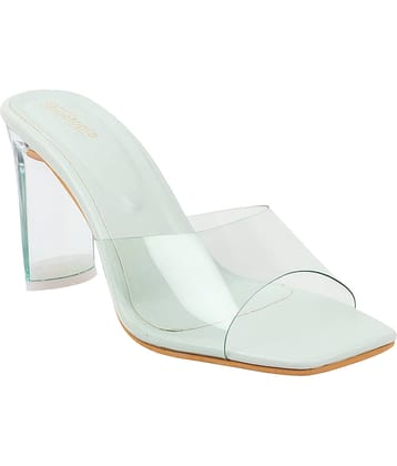 Shoetopia - Cream Women's Slip On Heels