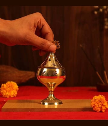 ServDharm Brass Table Diya - Pack of 1