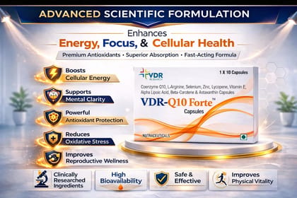 VDR-Q10 FORTE  Advanced Cellular Energy & Antioxidant Support 30 Capsules