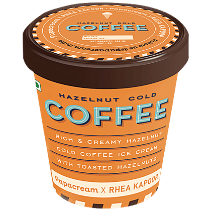 PAPACREAM X RHEA KAPOOR - HAZELNUT COLD COFFEE 450ml