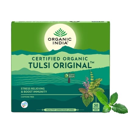 ORGANIC INDIA Original Tulsi 50 Teabags ORGANIC INDIA Original Tulsi 50 Teabags