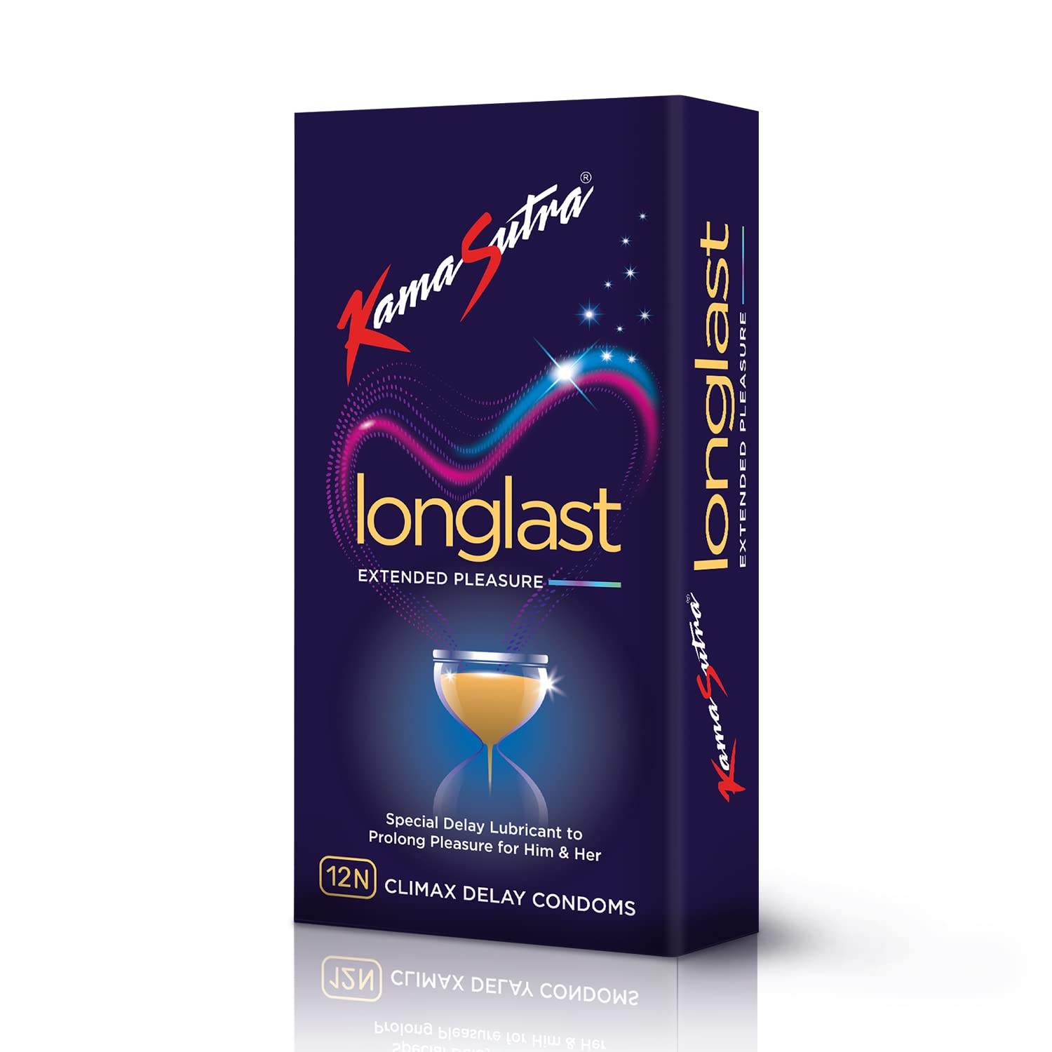 KamaSutra Longlast Condoms (Pack of 12) [Discreet Packaging]