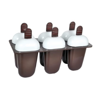 DHRUVINSRI Plastic Ice Candy Maker Kulfi Maker Moulds Set with 12 Cups (Multicolour)-Value Pack of 2 Sets