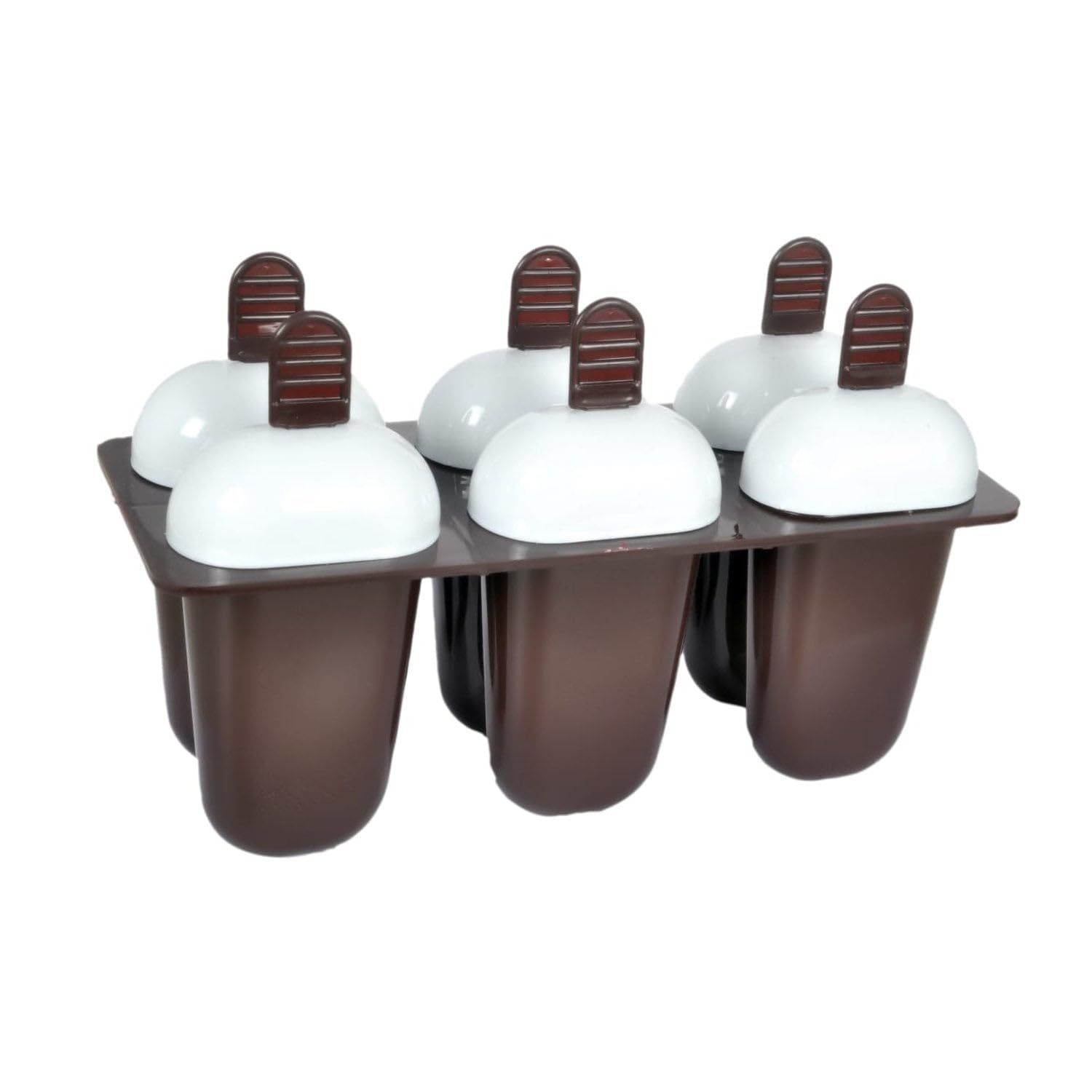DHRUVINSRI Plastic Ice Candy Maker Kulfi Maker Moulds Set with 12 Cups (Multicolour)-Value Pack of 2 Sets