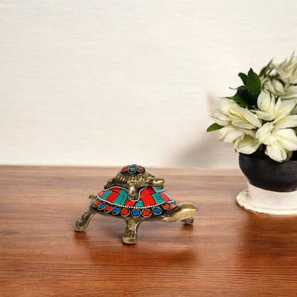 Brass Father Sun Tortoise Set Symbol of Protection, Stability & Good Fortune Brass Father Sun Tortoise Set Symbol of Protection, Stability & Good Fortune