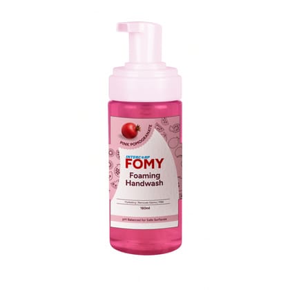 Intercorp Fomy Antibacterial Soft Refreshing Foam Hand Wash, 160 ml (Pink Pomegranate)