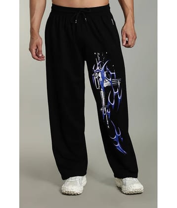 Glito Black Cotton Men's Joggers ( Pack of 1 )