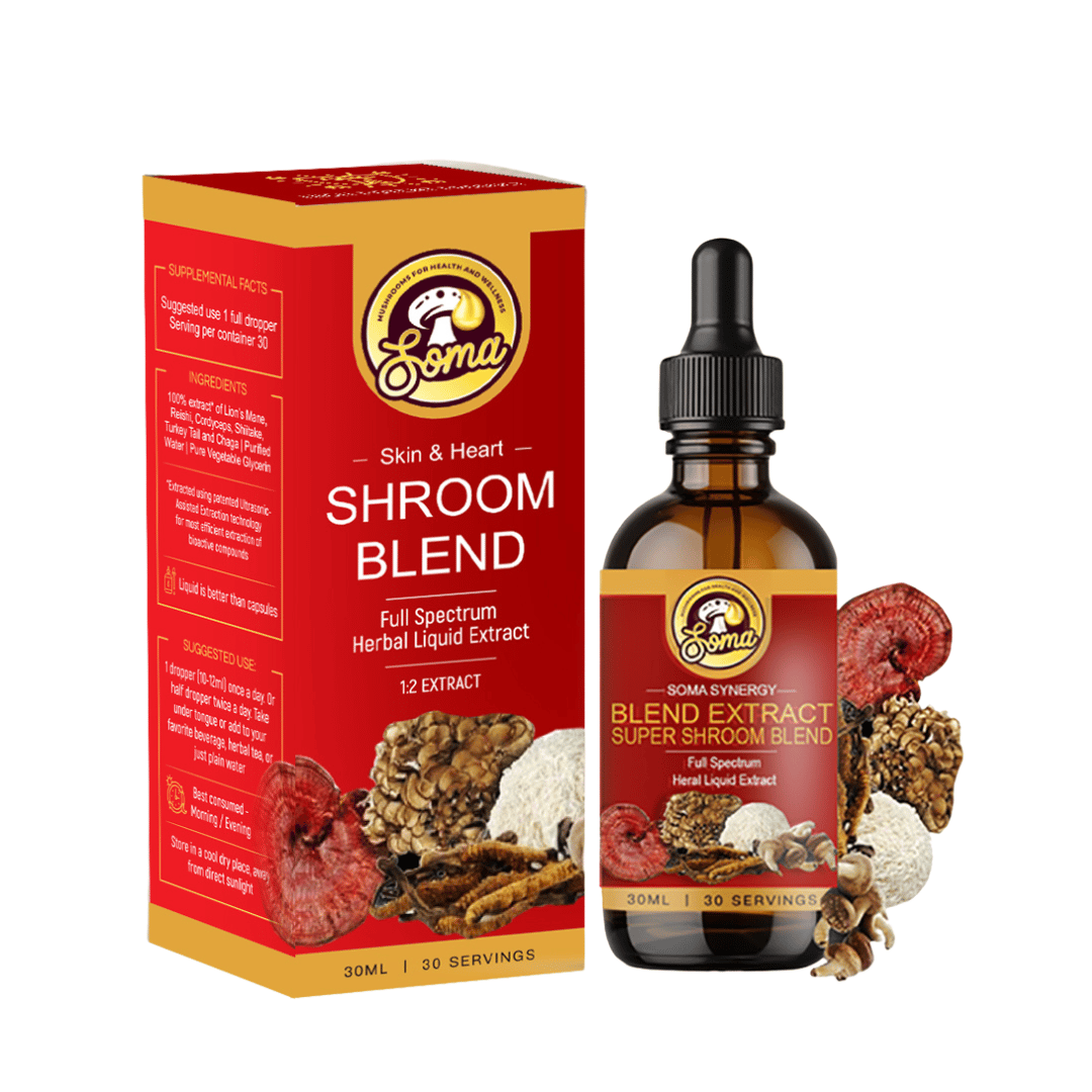 SomaShrooms SuperShroom Blend 6 in 1 for Energy and Immunity