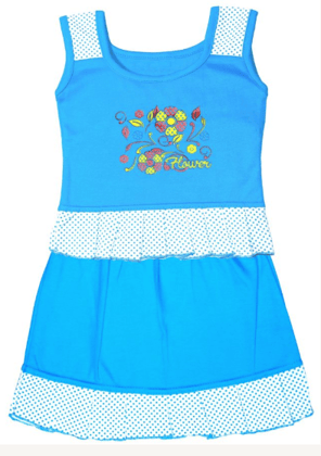 Baby Girl's Midi Dress - Pack of 2 ( Tops & Skirt ) ( 1 Years ) BLUE