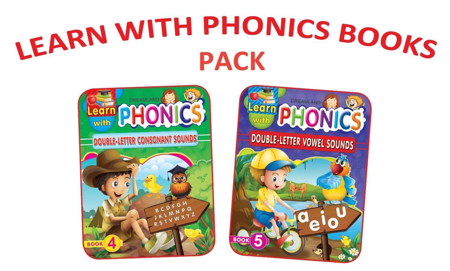 Learn with Phonics Pack -2 (English, Paperbac [Paperback] Dreamland Publications