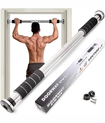 Vector X GB-360-C Adjustable Pull Up Bar with Cushioned Grip for Doorway Gym Workout Equipment for Strength Training