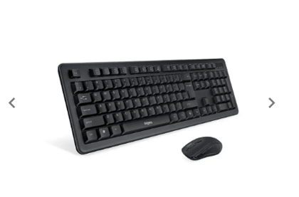 FINGERS Duo-Recharge Wireless Desk set (Mouse + Keyboard) Combo