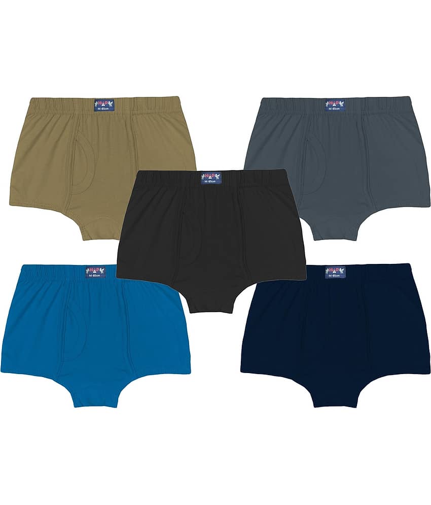 HAP Pack of 5 Boys Cotton Trunks ( Multicolor )
