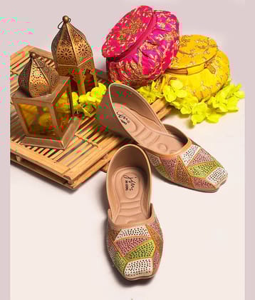 JM Looks Beige Women's Casual Ballerinas