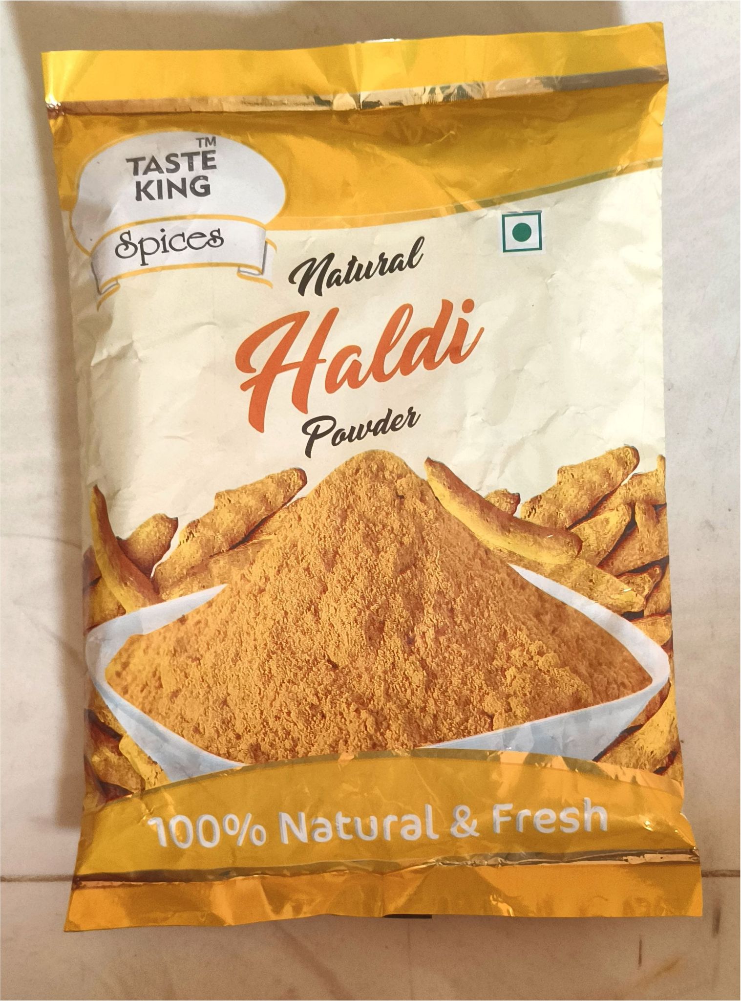 Taste King Natural Haldi Powder | Yellow | 500g | 100% Natural & Fresh | Cooking Spice